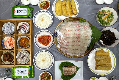 석식 : 제주 바다를 한상 가득 담은 회정식 요리, 회정식